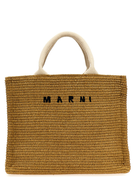 Beige Cotton Tote Bag