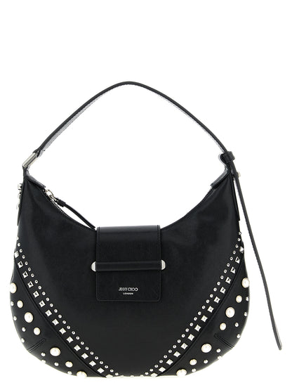 White Lamb Leather Shoulder Bag