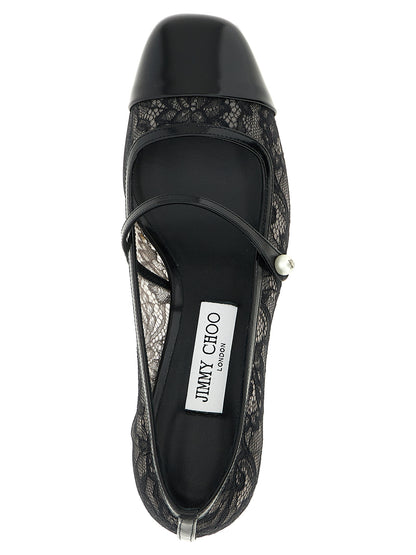 Black Tencel Mid Heel Pumps