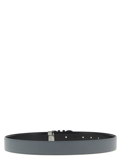 Gray Calfskin Regular Belt