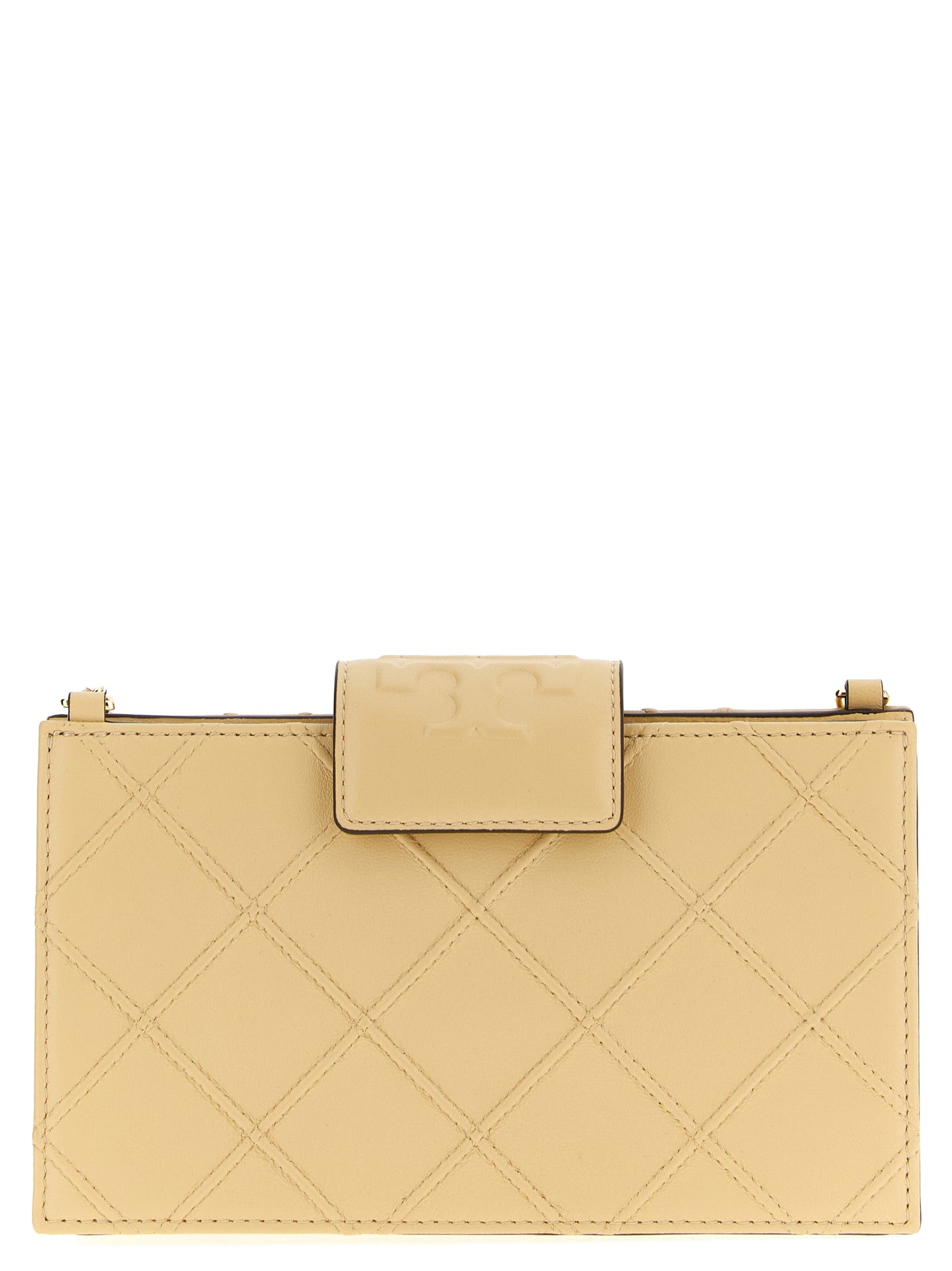 Beige Lamb Leather Cardholder