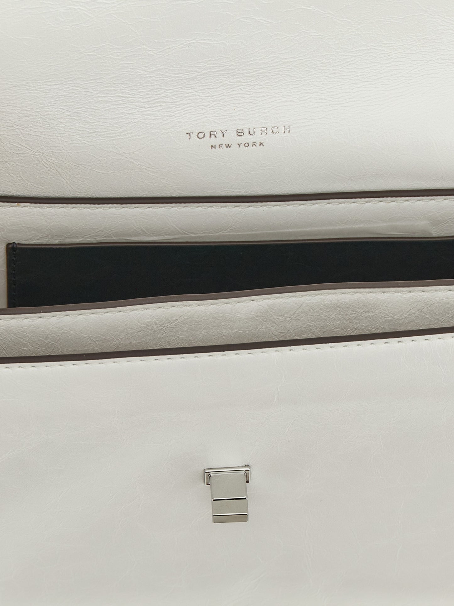 White Lamb Leather Shoulder Bag