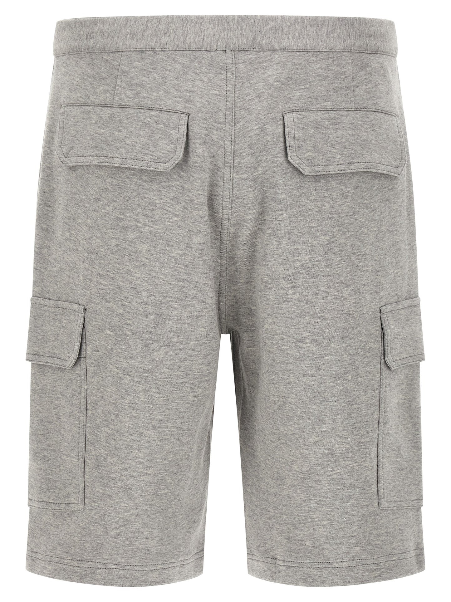 Gray Cotton Bermuda Shorts