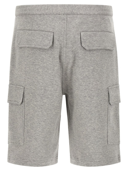 Gray Cotton Bermuda Shorts