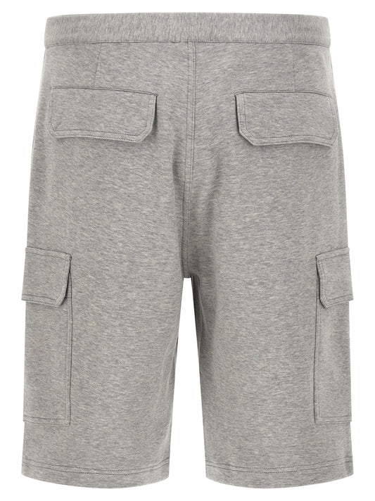 Gray Cotton Bermuda Shorts