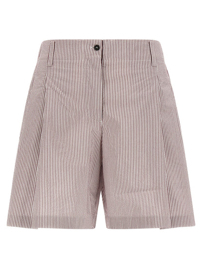 Multicolor Cotton Bermuda Shorts