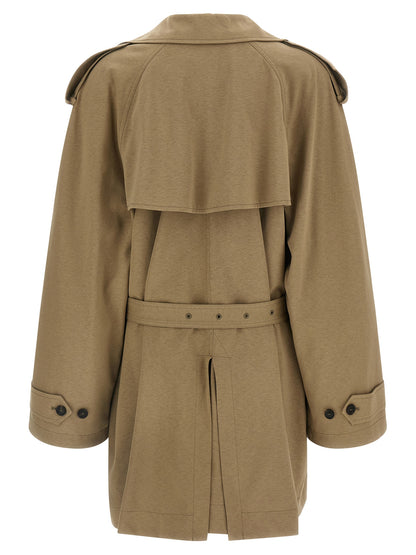 Beige Cotton Coat