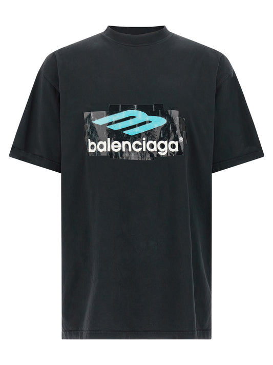Black Cotton T-Shirt