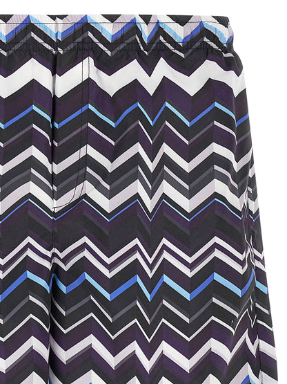 Multicolor Polyester Swim Shorts