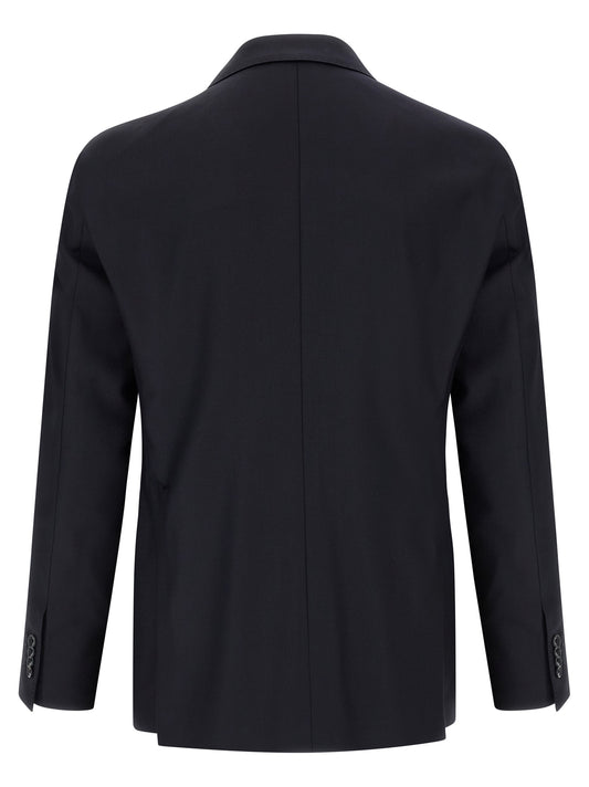 Blue Virgin Wool Two-Piece Suit