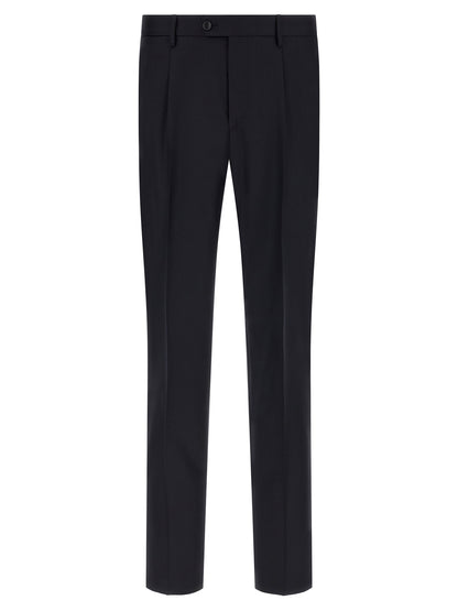Blue Virgin Wool Two-Piece Suit