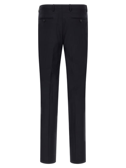 Blue Virgin Wool Two-Piece Suit