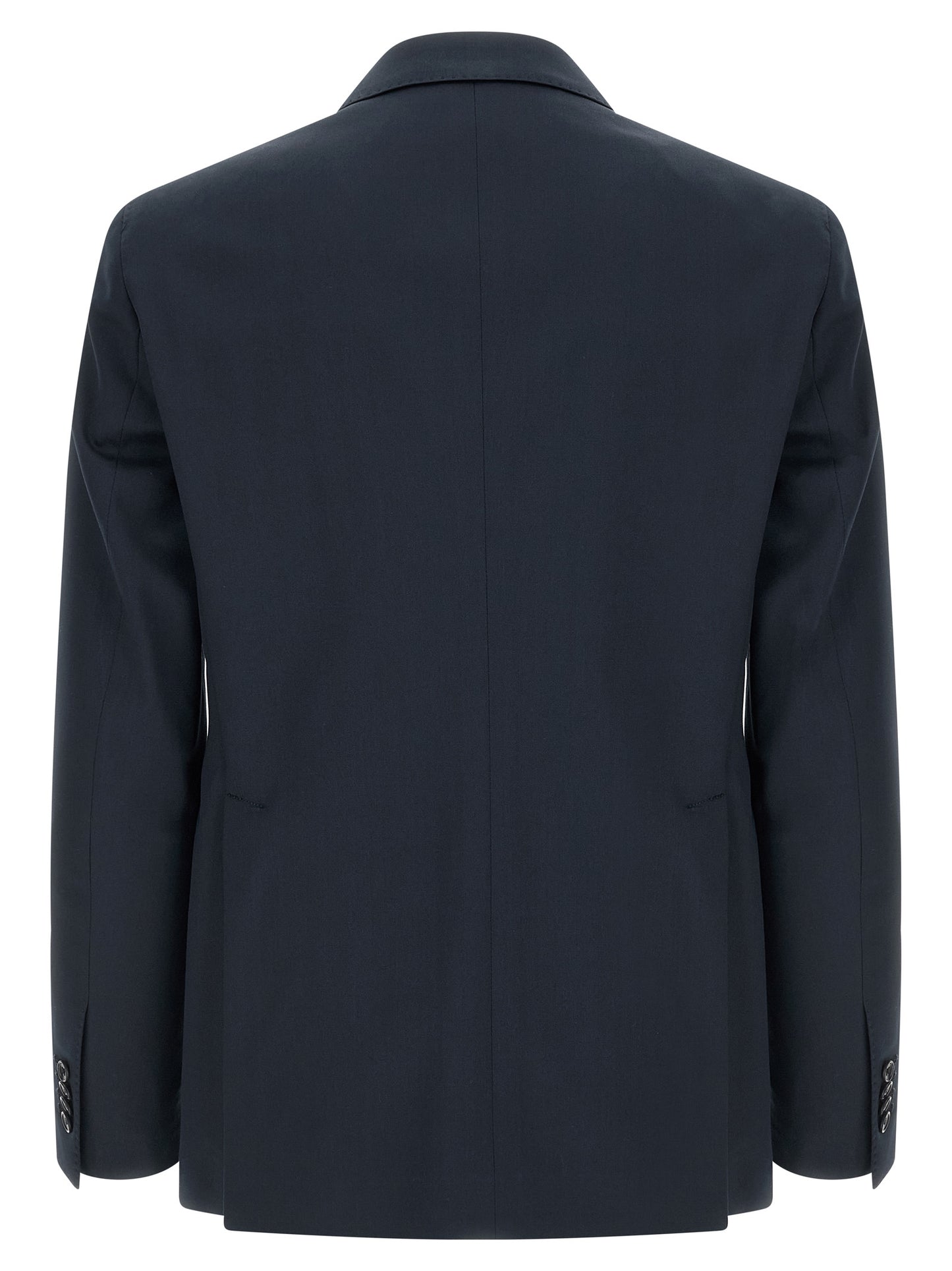 Blue Virgin Wool Two-Piece Suit
