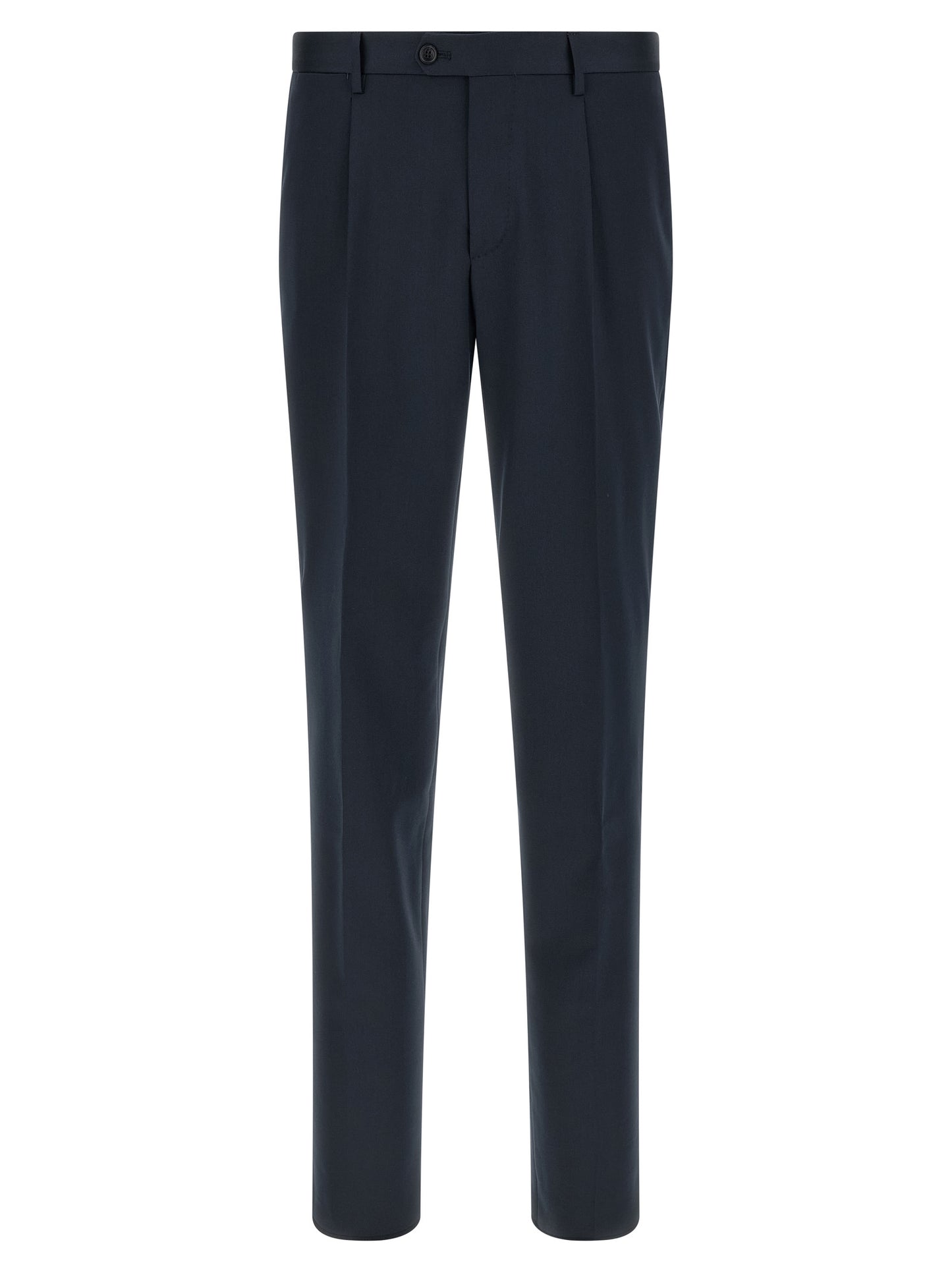 Blue Virgin Wool Two-Piece Suit