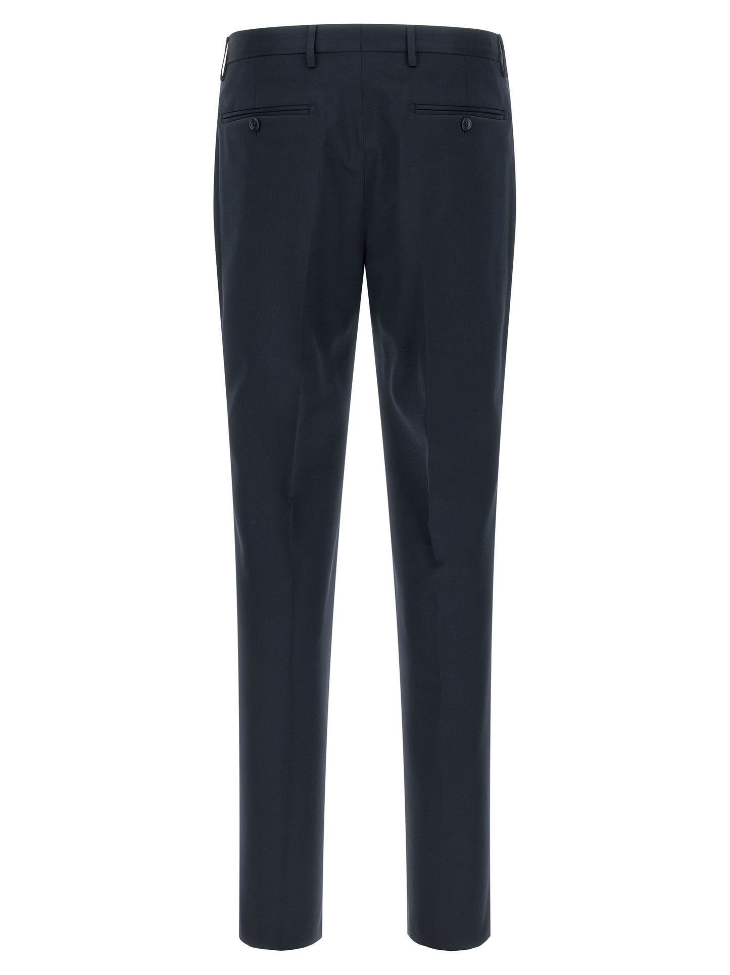 Blue Virgin Wool Two-Piece Suit