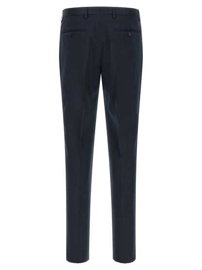 Blue Virgin Wool Two-Piece Suit
