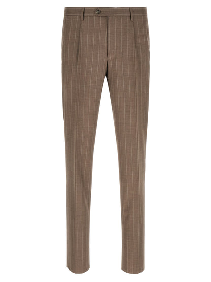 Brown Virgin Wool Two-Piece Suit