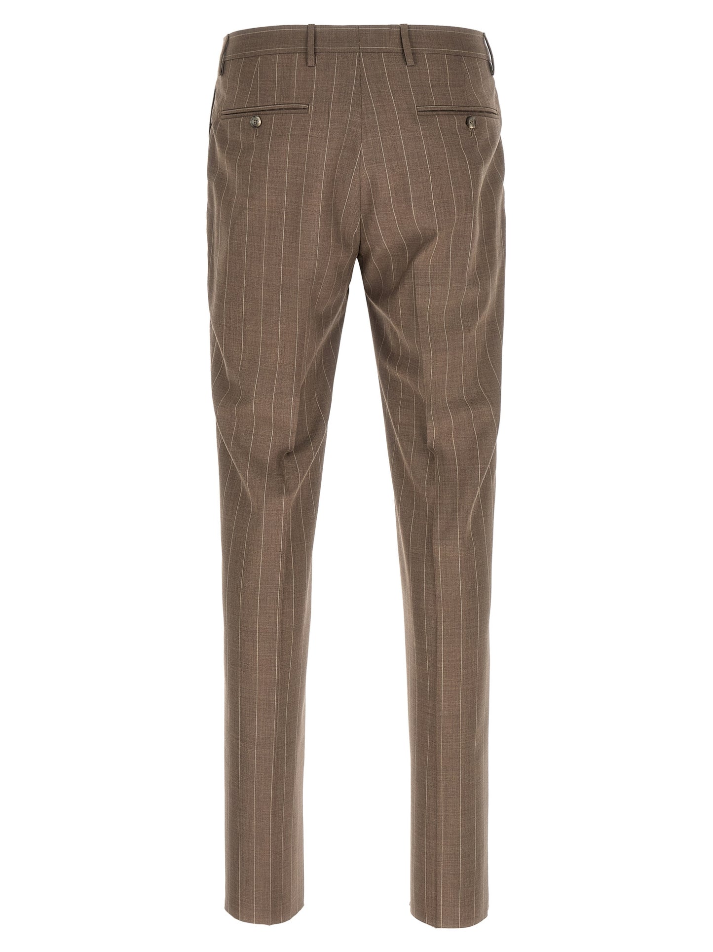 Brown Virgin Wool Two-Piece Suit
