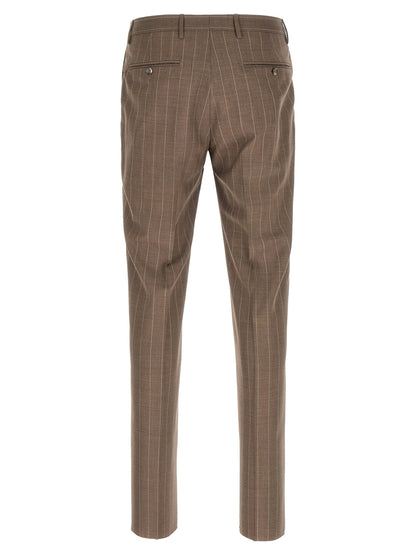 Brown Virgin Wool Two-Piece Suit