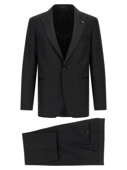 Black Virgin Wool Two-Piece Suit