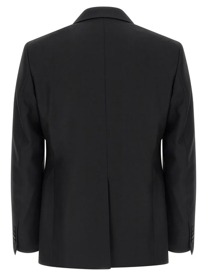 Black Virgin Wool Two-Piece Suit