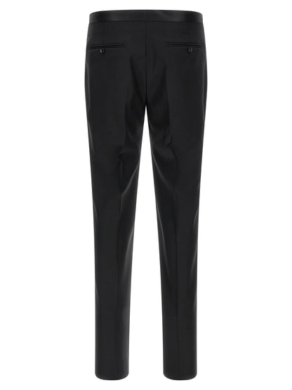 Black Virgin Wool Two-Piece Suit