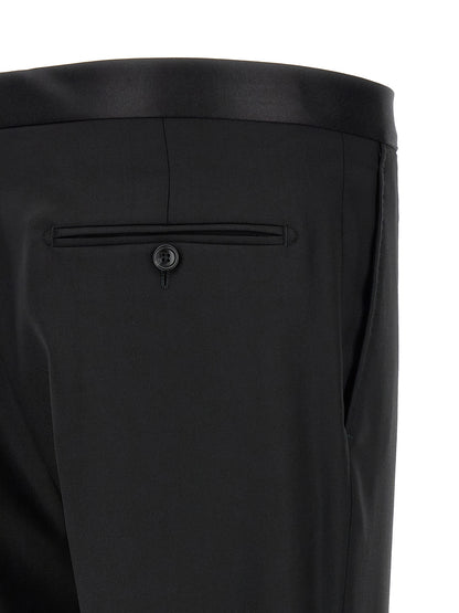 Black Virgin Wool Two-Piece Suit