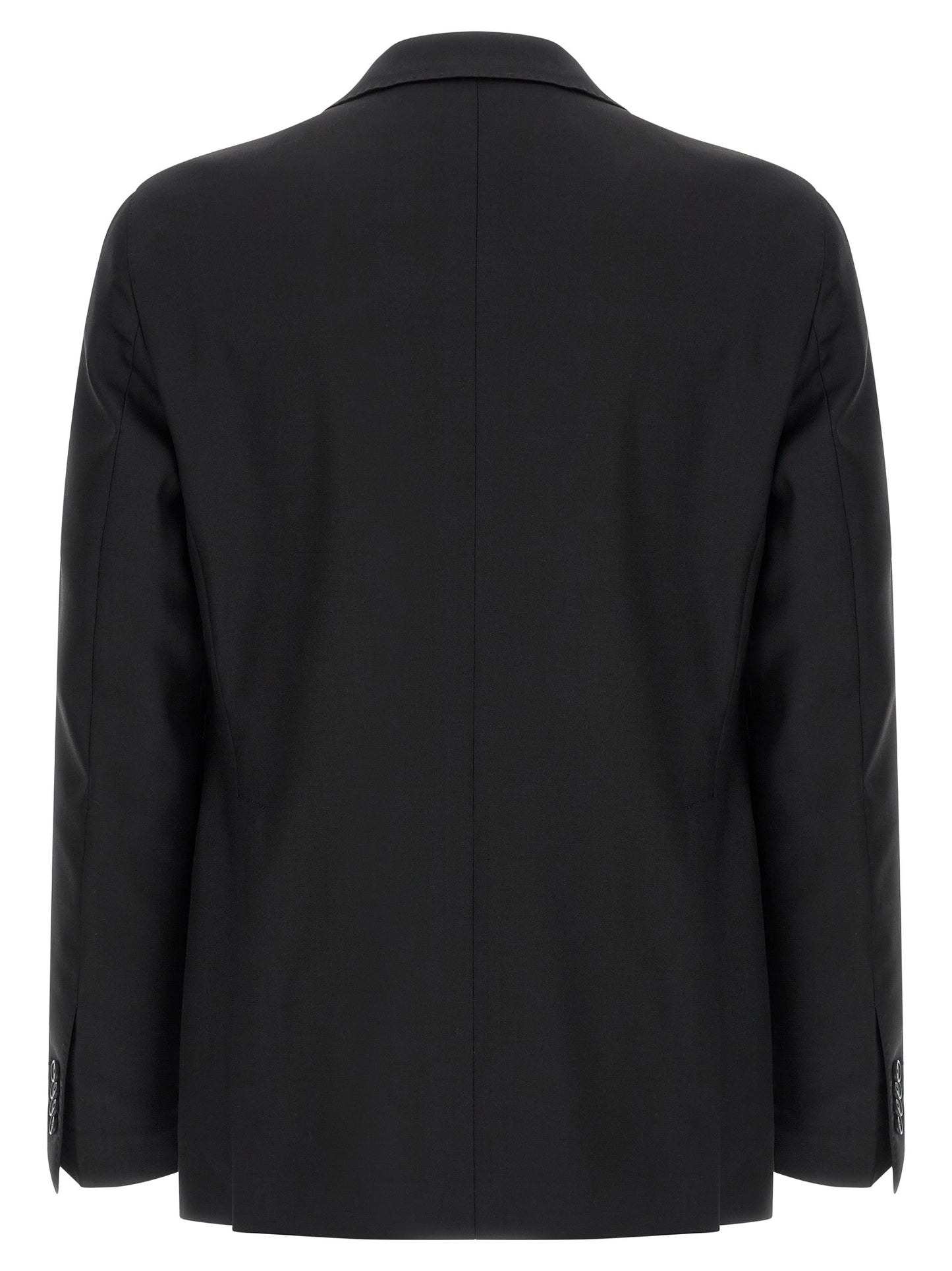 Black Virgin Wool Two-Piece Suit