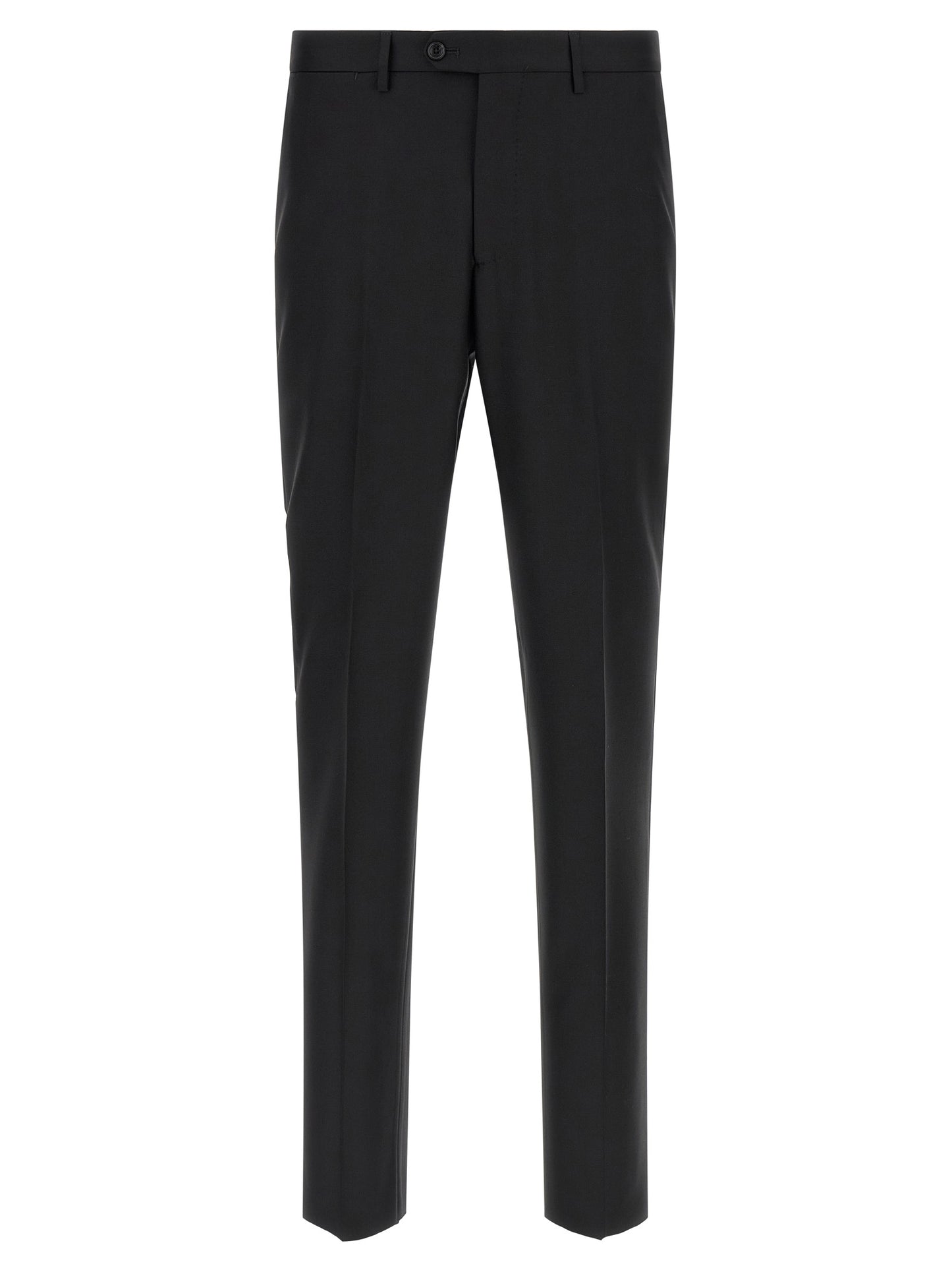 Black Virgin Wool Two-Piece Suit
