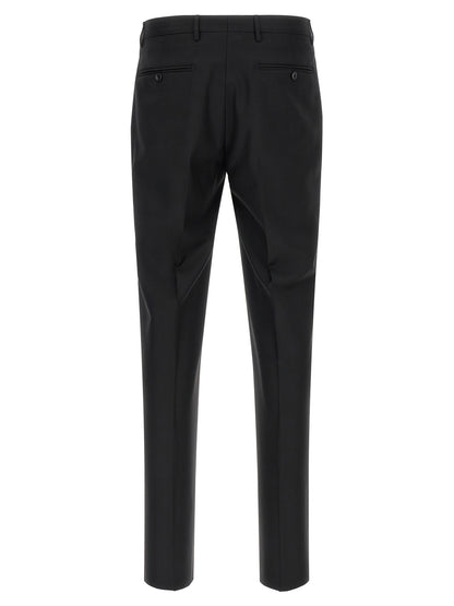 Black Virgin Wool Two-Piece Suit