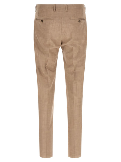 Beige Virgin Wool Two-Piece Suit