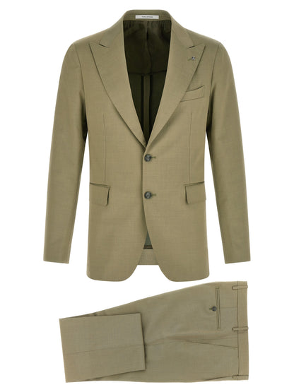 Bicolor Virgin Wool Two-Piece Suit