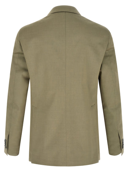 Bicolor Virgin Wool Two-Piece Suit