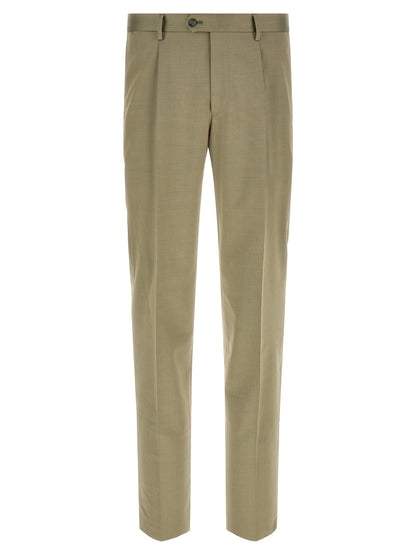Bicolor Virgin Wool Two-Piece Suit