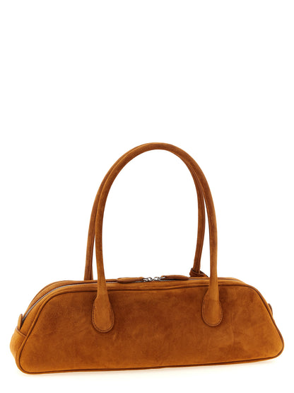 Brown Calfskin Shoulder Bag
