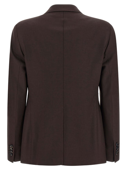 Brown Virgin Wool Blazer