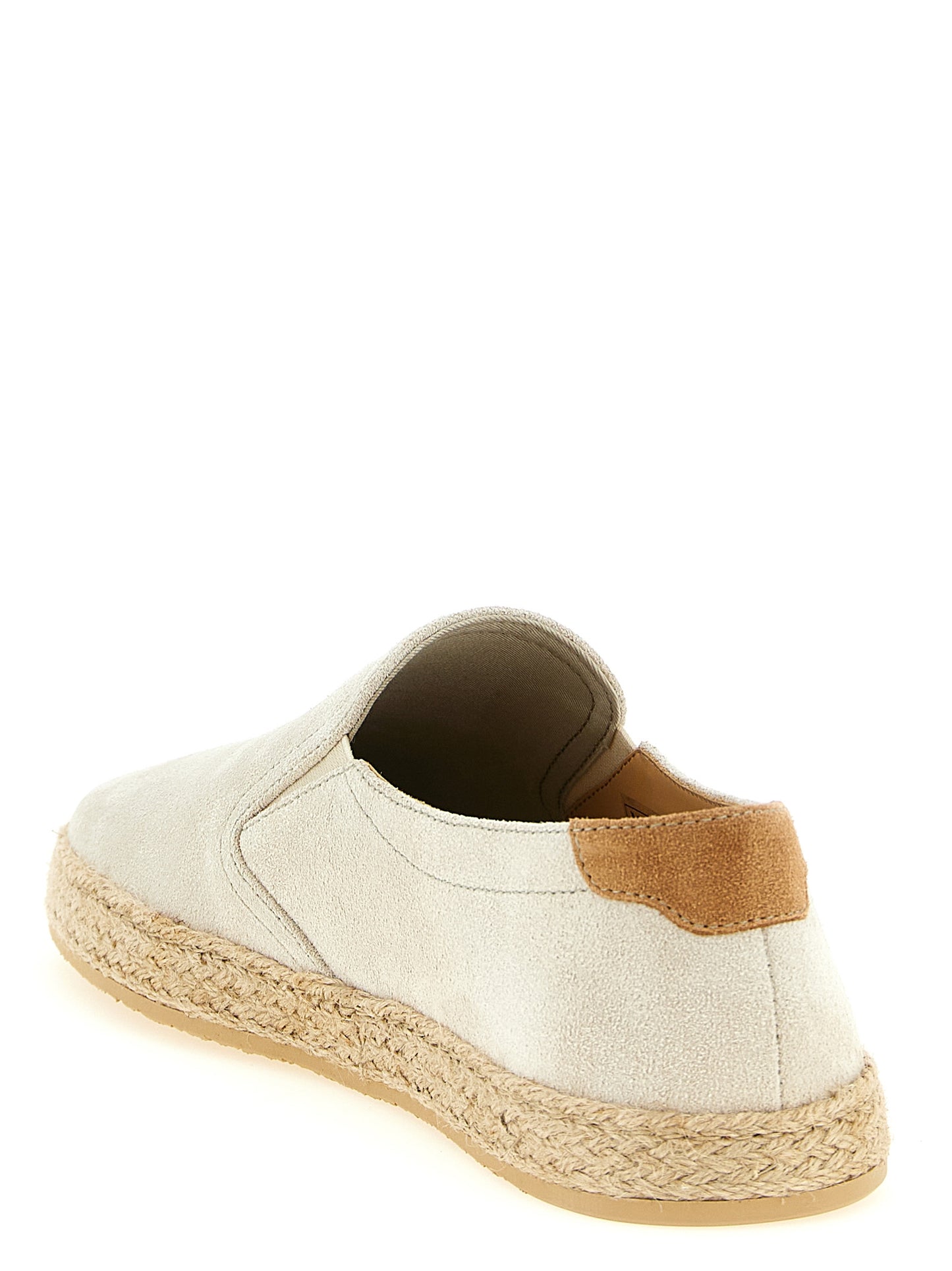 Gray Calfskin Espadrilles