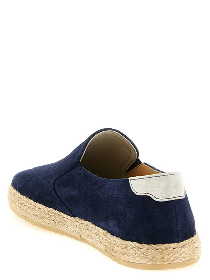 Blue Calfskin Espadrilles