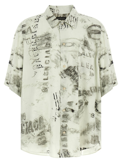 Gray Viscose Blouse
