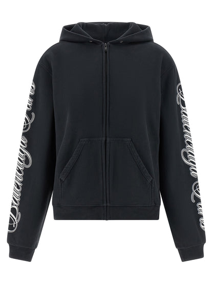 Black Cotton Sweatshirt