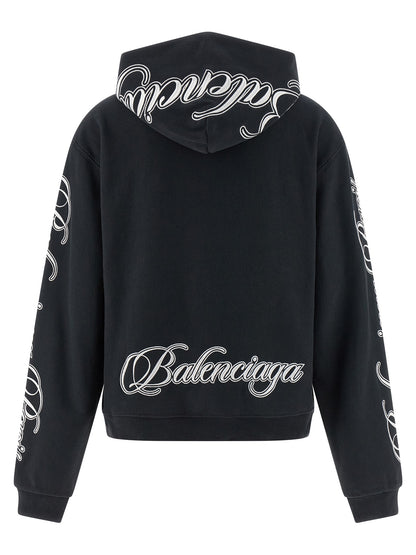 Black Cotton Sweatshirt