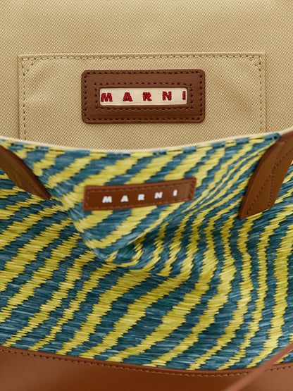 Bicolor Polyamide Tote Bag