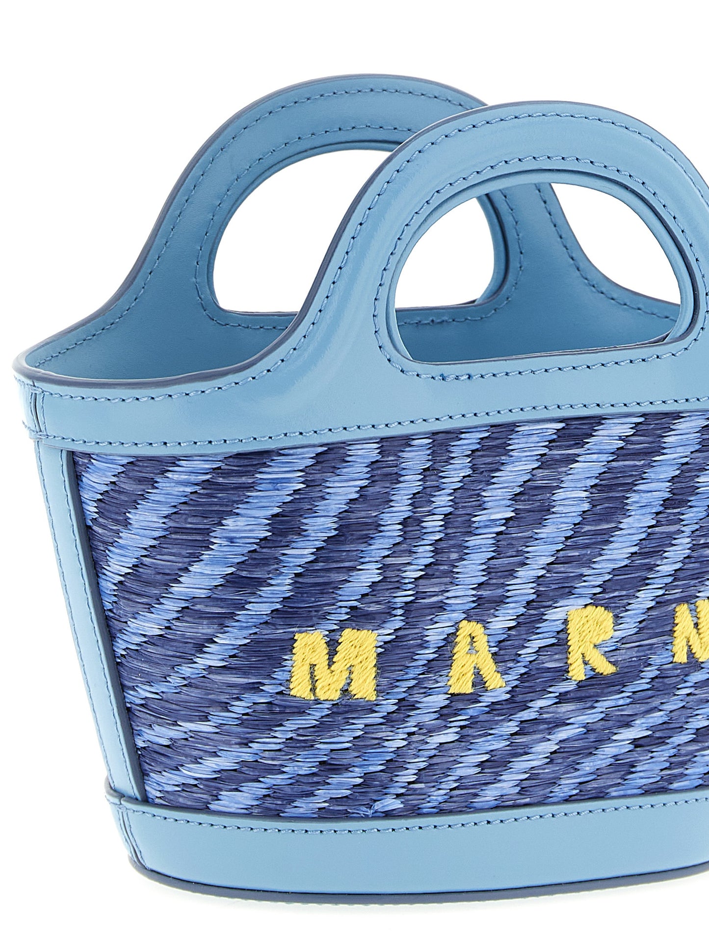 Blue Polyamide Handbag