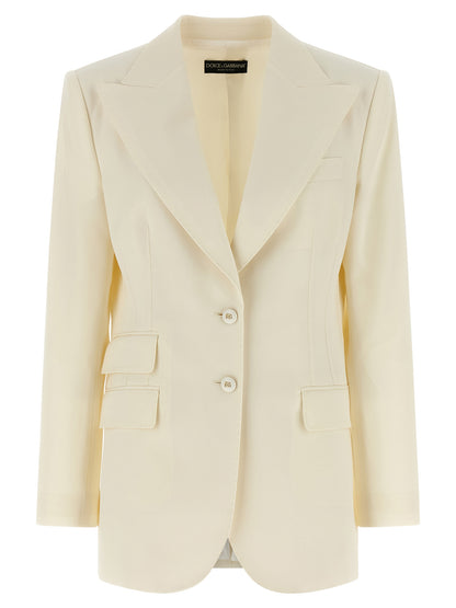 White Virgin Wool Blazer
