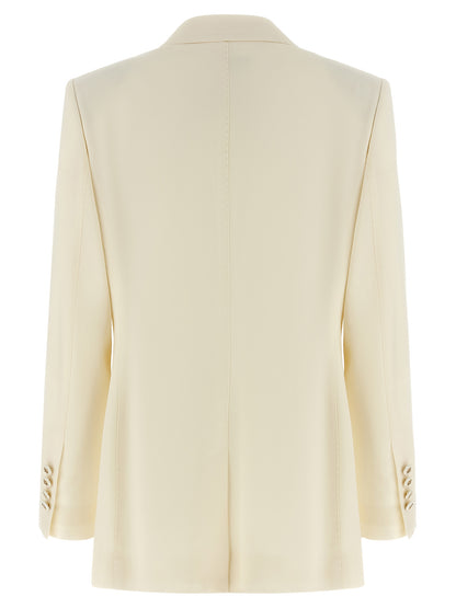 White Virgin Wool Blazer