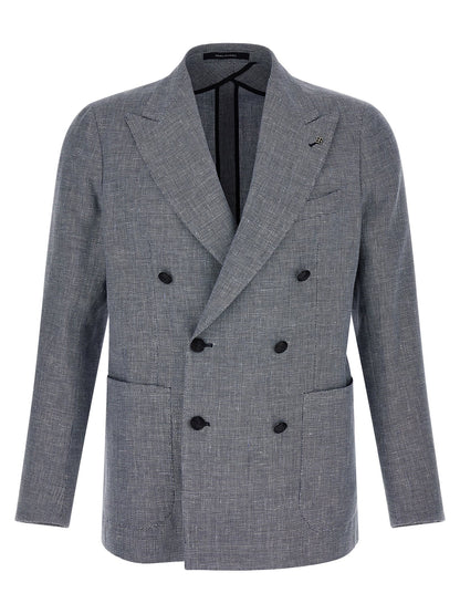 Blue Linen Blazer