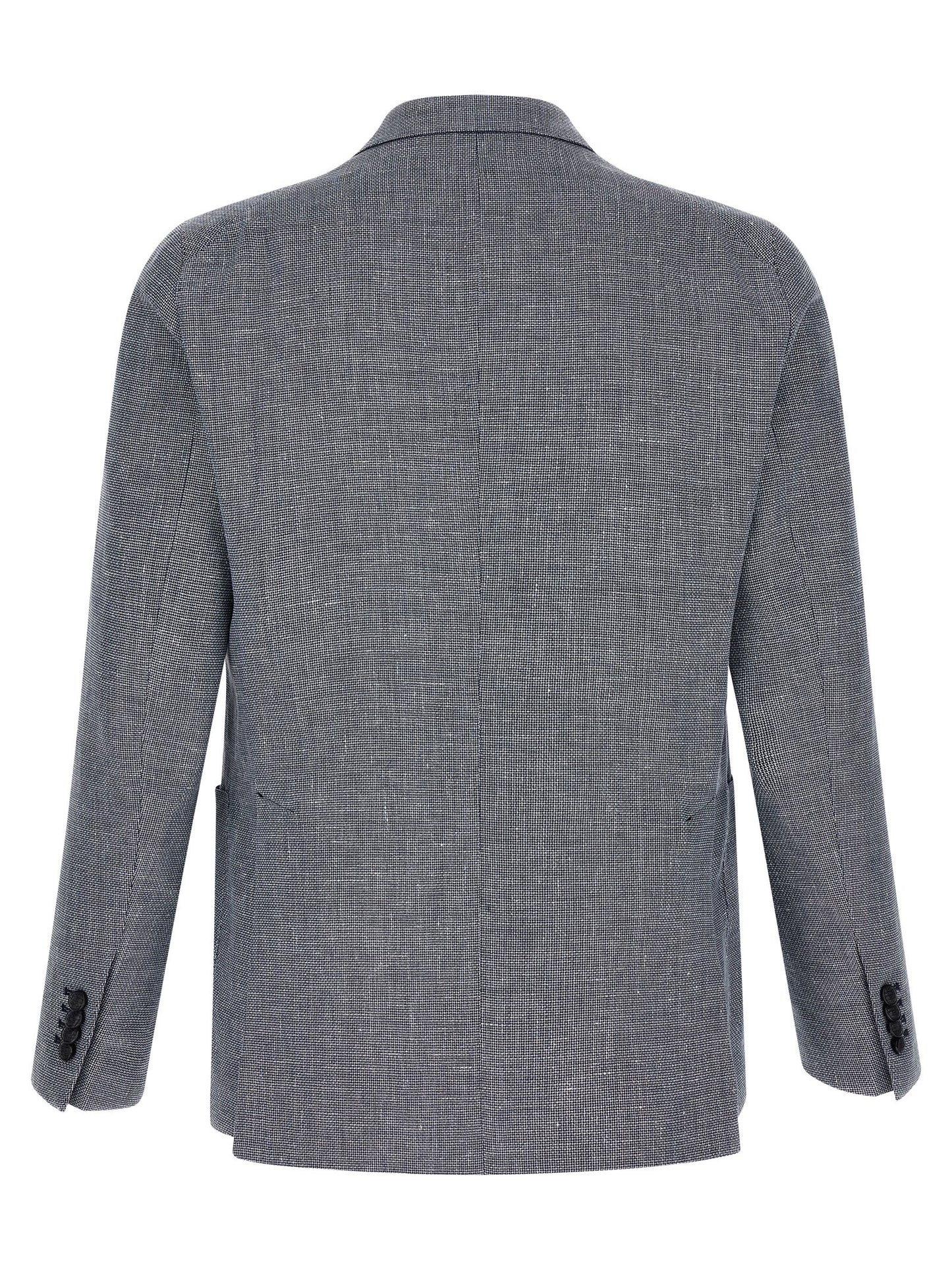 Blue Linen Blazer