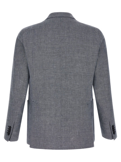 Blue Linen Blazer