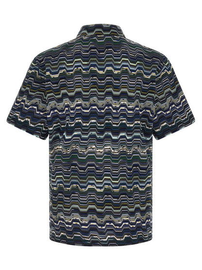 Blue Cotton Polo Shirt