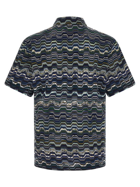 Blue Cotton Polo Shirt